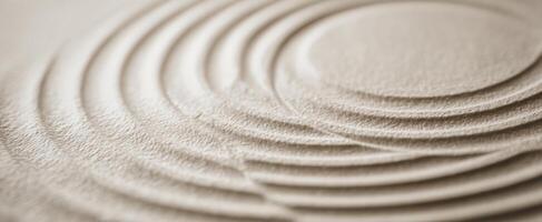 The intricate layers of smooth circles create a calming abstract design. photo
