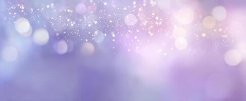 The Beautiful Abstract Background with Soft Purple Bokeh and Sparkling Lights photo