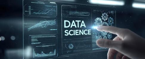 The Innovative Interface Showcasing Data Science Concepts and Interactive Technology photo