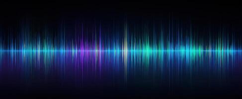 The Colorful Sound Wave Visualizing Music and Audio Frequencies in Motion photo