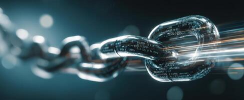 The Chain Connecting Data in a Dynamic Digital Environment. photo