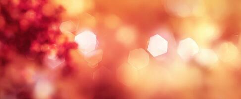 The Colorful Abstract Background with Bokeh Lights and Warm Tones photo