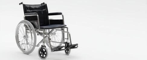 The sleek and modern wheelchair designed for comfort and mobility assistance. photo