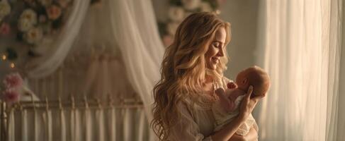 The Cherished Bond Between a Mother and Her Newborn Baby photo