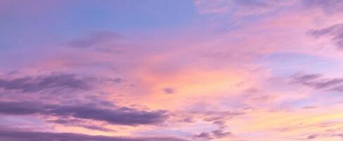 The breathtaking sunset illuminating the sky with vibrant pastel colors. photo