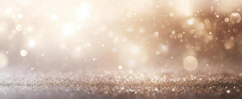 The Sparkling Background of Glitter and Shimmering Lights photo