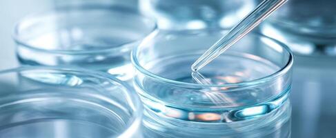 The pipette used for precise measurements in laboratory glassware. photo