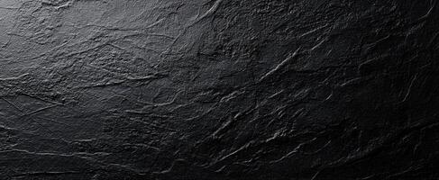 The Elegant Black Slate Surface with Rich Textural Details photo