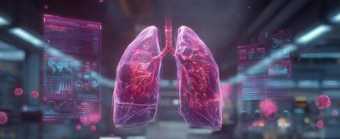 The Lungs as a Holographic Display of Medical Insights and Data photo