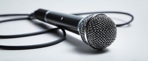 The microphone showcasing its sleek design and professional sound quality photo