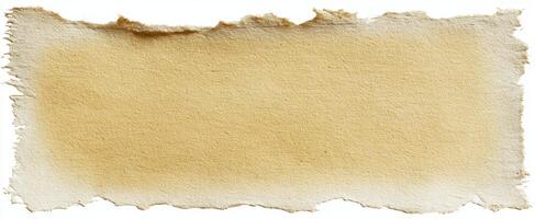 The textured paper strip with a vintage, handmade appearance. photo
