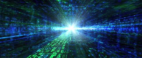 The Digital Flow Through a Vibrant Binary Universe photo