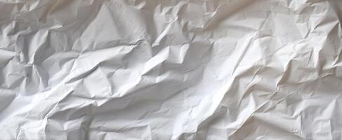 The Crumpled White Paper Texture for Creative Backgrounds and Design Elements photo