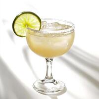 A margarita with lime in a glass photo