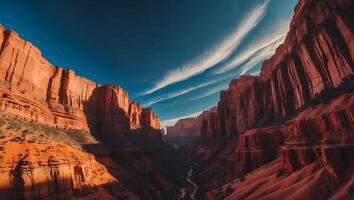 Grand Canyon View with Sky and Cliffs photo