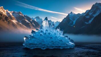Crystal with Mountain View photo