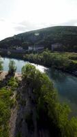 Fast Flight Over The River Surface video