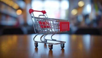 Digital Marketing And Online Shopping. Exploring Shopping Cart With New Items On Smartphone Screen Through Application And Website. Web S photo