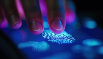 Using Fingerprint Identification For Accessing Personal Financial Data. Biometrics Security And Innovation Technology In The Fight Against Digital Crime photo