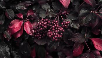 Elderberry Fruits From The Sambucus Ebulus Plant. A Guide To Identifying And Enjoying These Berries In The Wild photo