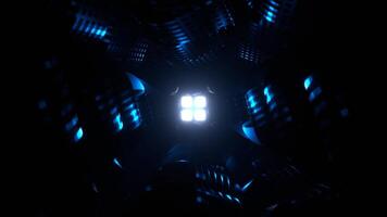 Blue Fantastic Tunnel to Unknown Background VJ Loop in 4K video