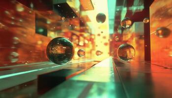 Exploration Of Quantum Physics And Scientific Rendering. Delving Into The World Of Physical Sciences And Advanced Visualization Techniques To Enhance Understanding photo