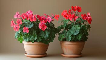 Decorate Your Home With A Beautiful Red Geranium Perfect For Adding A Pop Of Color And Life To Any Room Ideal For Home Decor photo
