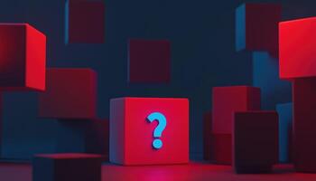 Frequently Asked Questions. Message Box And Speech Bubbles With Question Marks For Support And Help Rendering photo