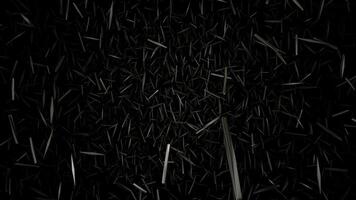 Cinematic Background, Silver Sharp Fragments, Template with Particles, Reflection, Rotation, Unique Design video