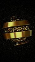 Elite Template, Golden Shapes, Reflection, Cinematic Background, Unique Design, Particles, Rotation video