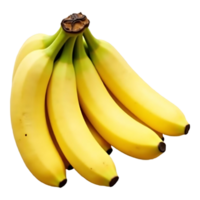 Download Realistic Banana Cluster Image Transparent Background png