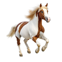 Wild Horse Galloping Freely With Flowing Mane On Transparent Background png