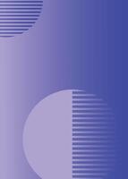 Minimalistic Vertical Postern Template. Modern gradient background with geometric shapes in blue and lilac vector