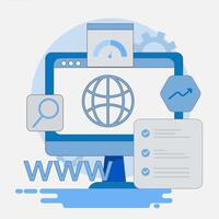 Web design and development services vector