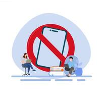 not allowed to use mobile phones. can be used for bulletin boards. vector