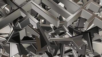Rotation, Elegant Template, Silver Figures, Sharp Fragments, Looped Background, Unique Design, Exclusive video