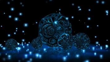 Background, Elegant Template, Blue Shapes, Reflection, Unique Design, Falling Particles, Rotation video