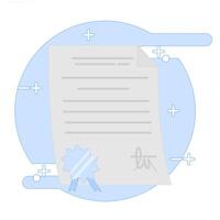 A contract is a legal document that outlines the terms of a transaction vector