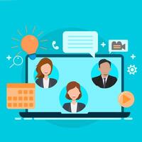 conferencing for business vector