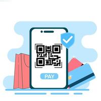 Qr code payment vector