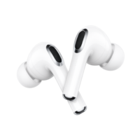 Pair of Wireless Earbuds Audio Isolated with a Transparent Background Design png