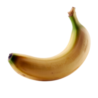Fresh Yellow Banana Fruit Still Life with Curved Shape on Transparent Background png