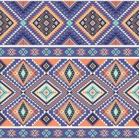 Tribal striped seamless pattern. Aztec geometric background. Can be used in textile design vector