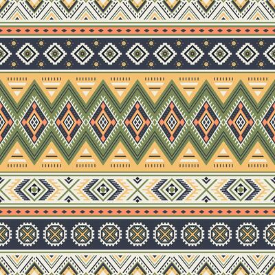 Tribal striped seamless pattern. Aztec, colored. geometric background