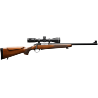 Rifle with Scope Isolated on Transparent Background Ready for Design Use png
