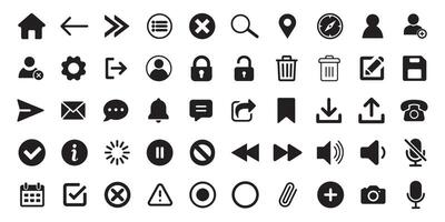 Web tool icon. Setting tool symbol collection vector