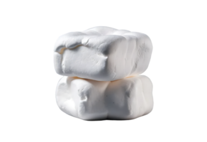 High Detail Marshmallow Cutout - Transparent Background with Soft Shadow for Packaging or Menu png