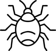 Bed bug icon on a white background vector