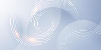 Abstract background with white lines and circles vector