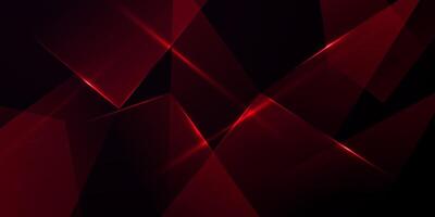 Abstract red and black background with a light effect vector